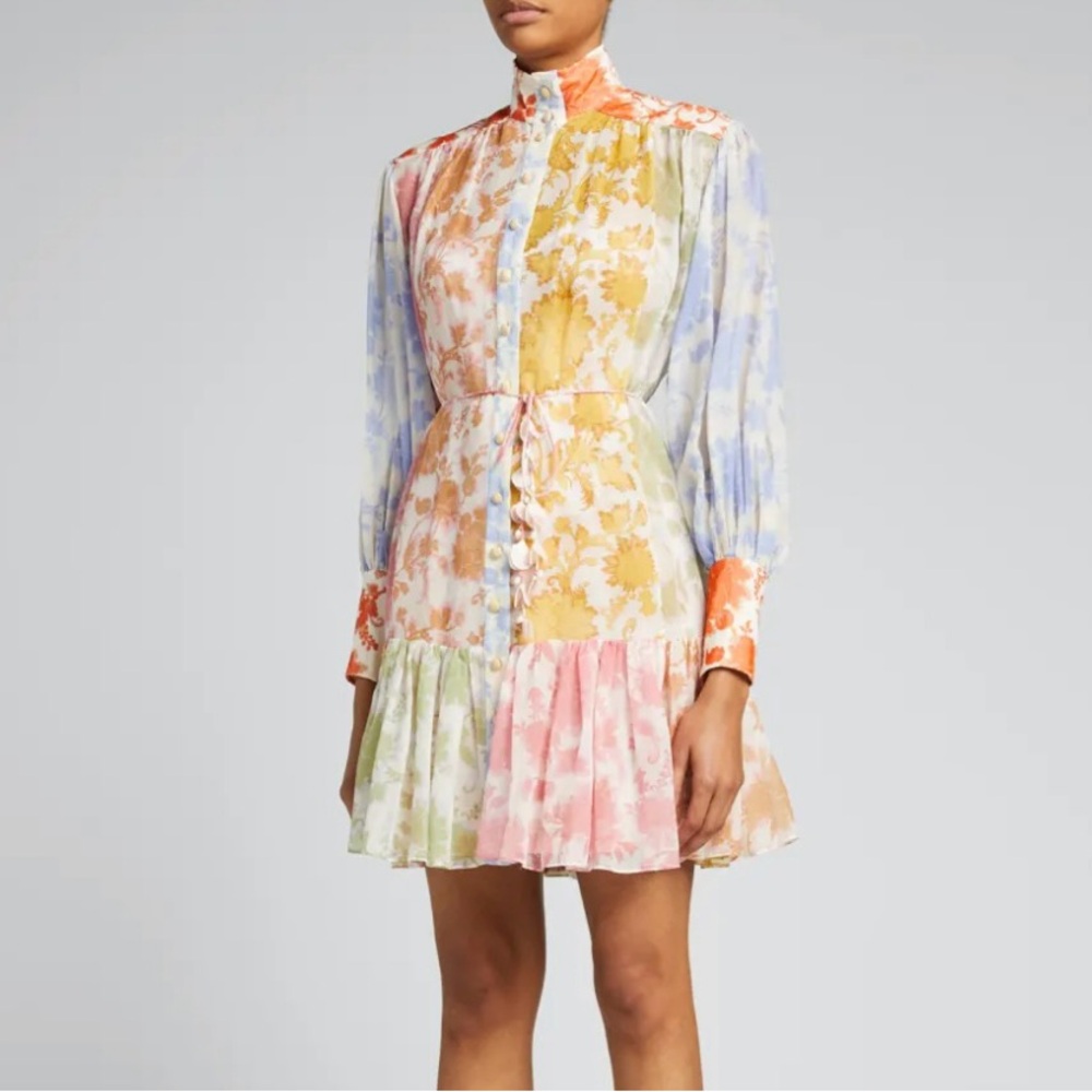 Zimmermann Postcard Lantern Mini Dress - Picture 7 of 10